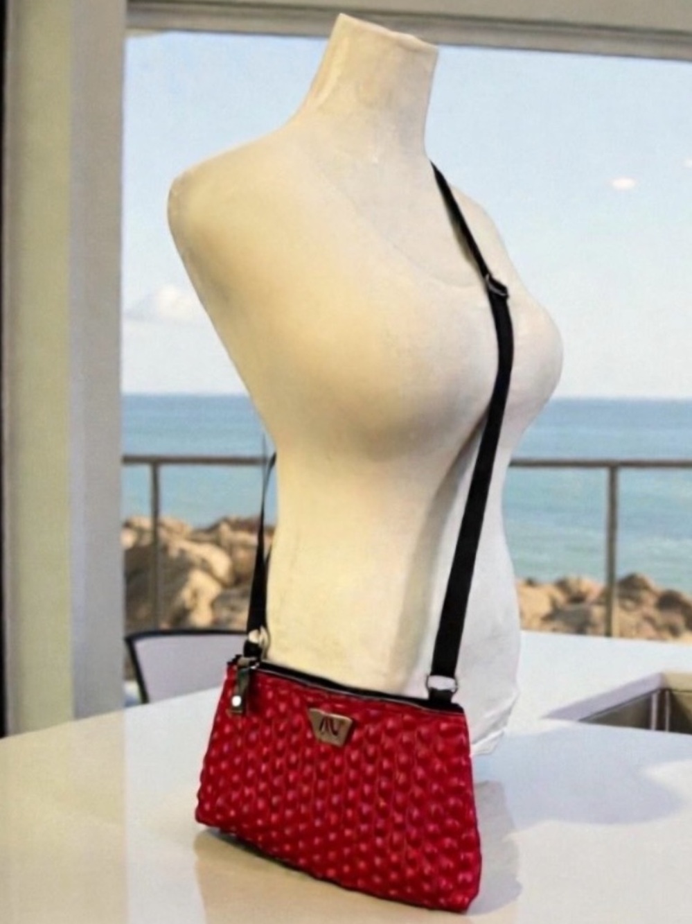Andrea Valentini RISD Works Red Crossbody Bag